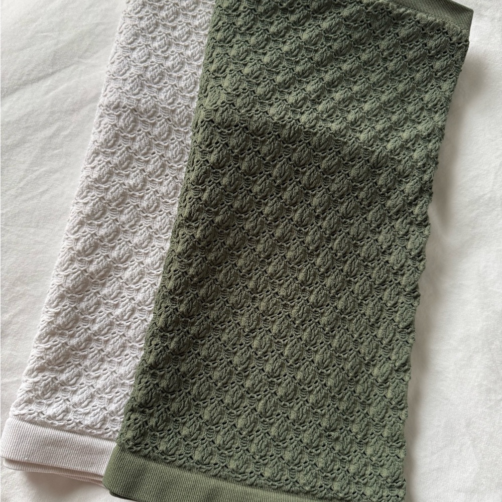 Free People Olive Green/Ivory Tube Tops Size M/L